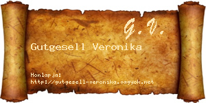 Gutgesell Veronika névjegykártya